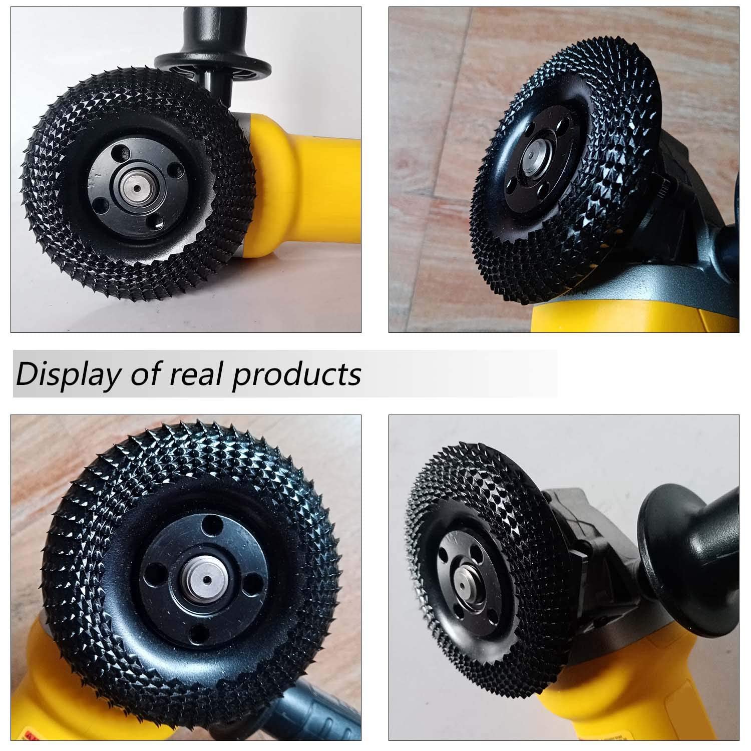 Mola per Lucidare, Disco per Smerigliatrice Ruota per Modellare il Legno da 4 Pollici, Disco per Modellare la Smerigliatura Del Legno per Smerigliatrici Angolari con 5/8 Pollici