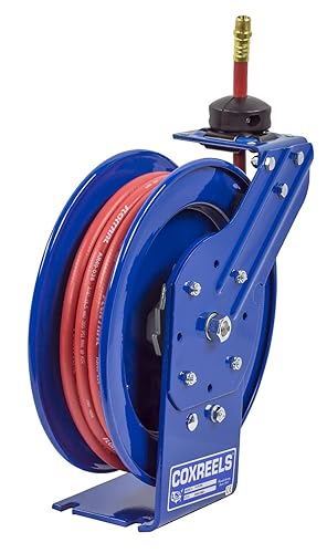 Miniatura 38 de Coxreels P-LP-110 Bobina para manguera con resorte: 1/4" I.D., 10 ' Capacidad de la manguera, con manguera, 300 PSI, 1