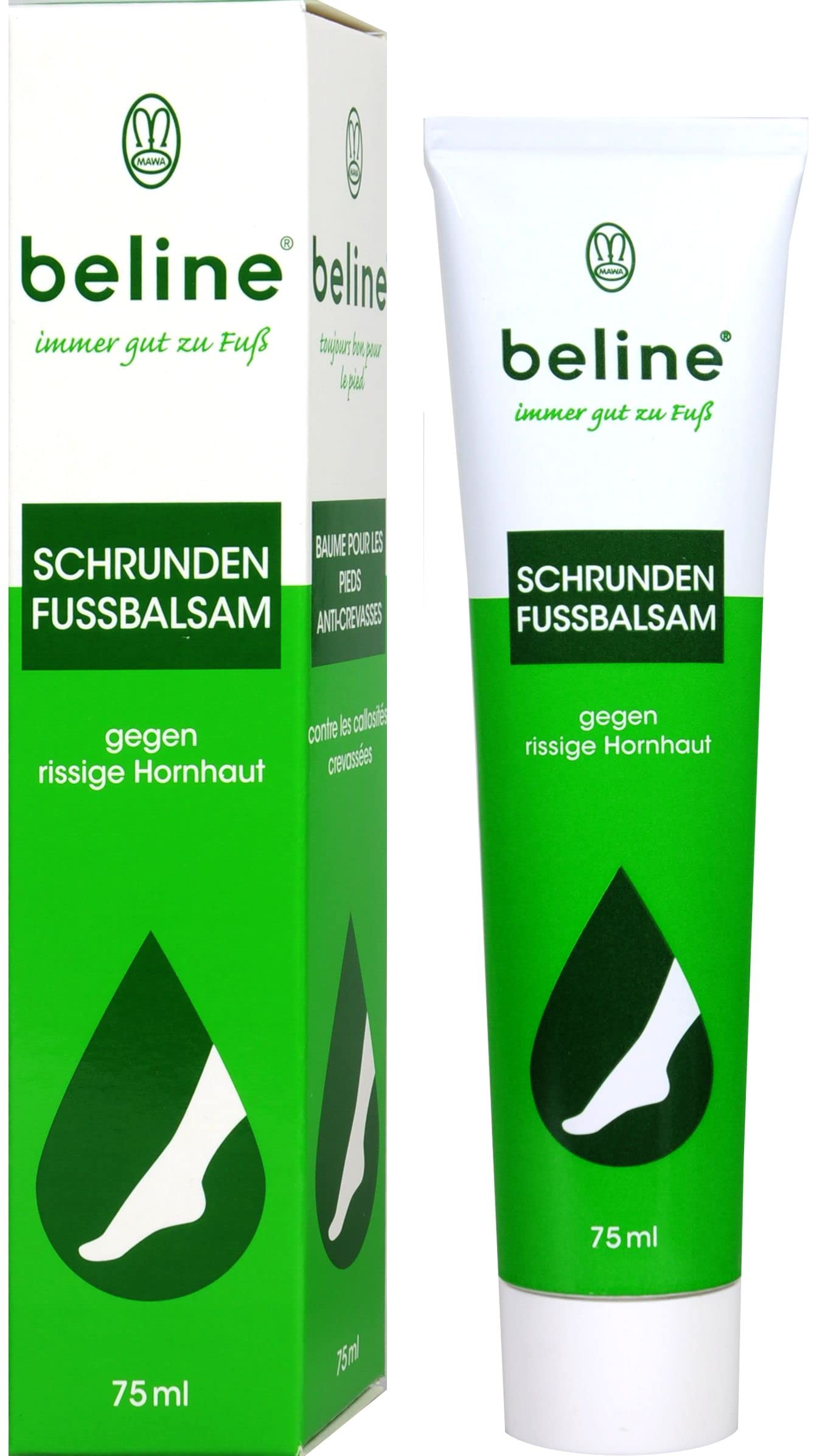 Beline Schrunden-Fußbalsam 2x75 Ml – Gegen Rissige Hornhaut & Schmerzhafte Einrisse