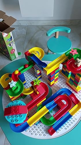 Amazon.co.jp: HUBELINO Marble Run - 128-Piece Run Elements