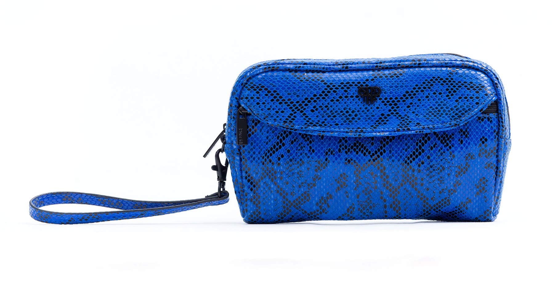 PurseNClutch Makeup Travel Organizer Lipstick Beauty Case Blue Allure