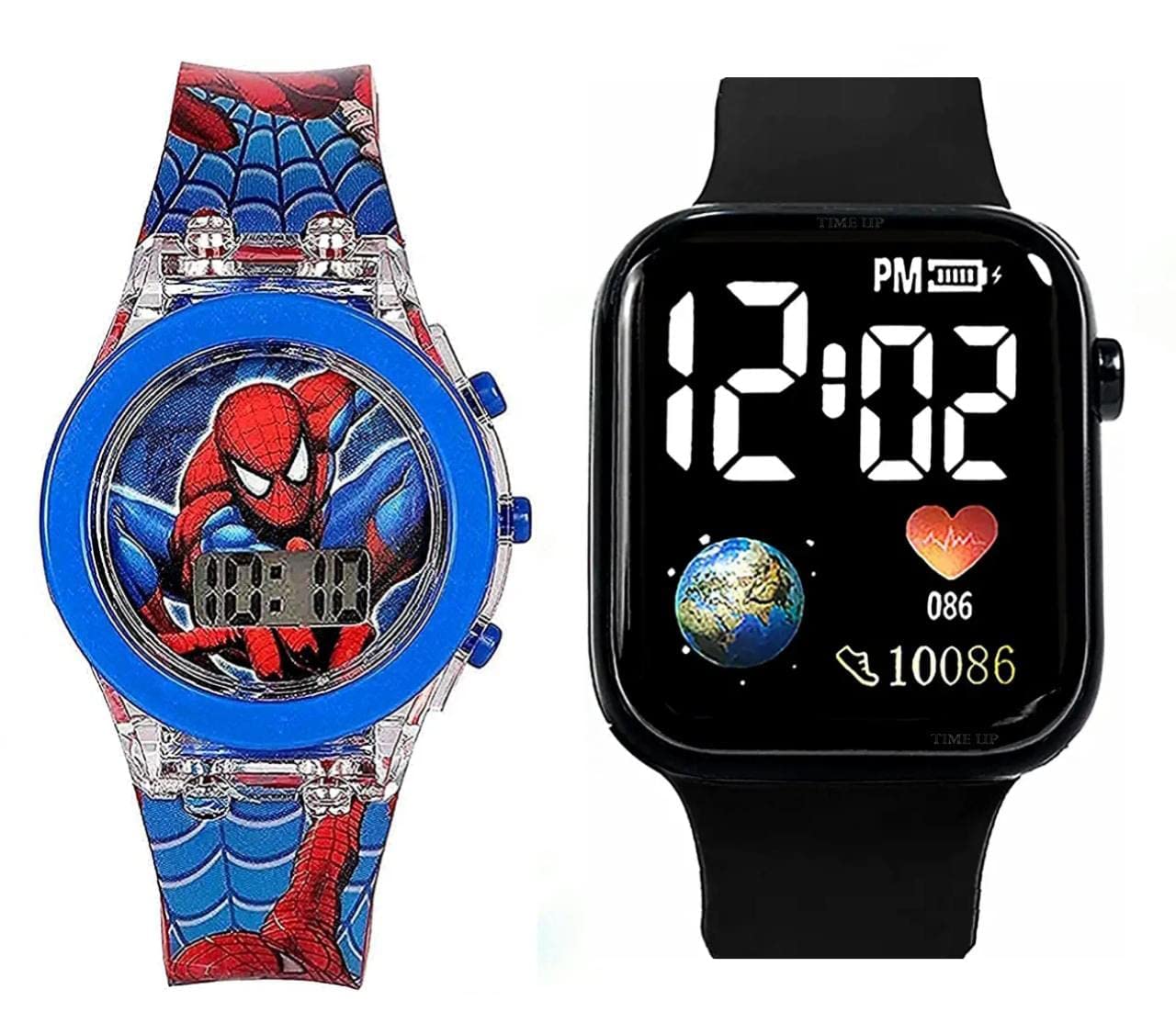 Spiderman Digital Watch and Black Waterproof led for Kids Boys & Girls Pack of 2 Digital Watch - for Boys & Girls (B0BM6K51TP) Amazon Price History, Amazon Price Tracker