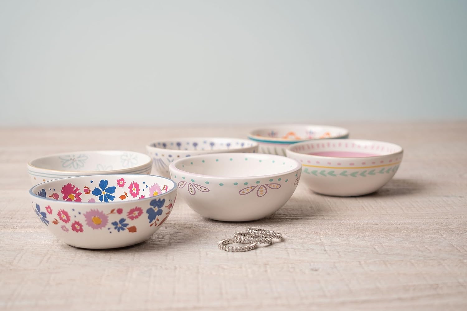 Karma, Colorful Ring Bowl, Colorful Trinket Tray, Decorative Ceramic Trinket Dish, Jewelry Dish Tray for Rings, Mom - Image 6