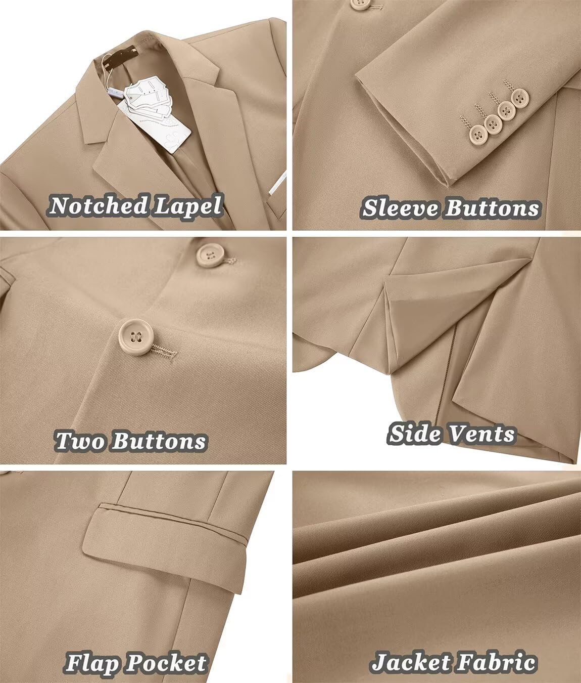 Men's Casual Suit Blazer Tux Separates Jacket Slim Fit 2 Button Lightweight Men Suits Sport Coats for Wedding Prom Party - Image 6