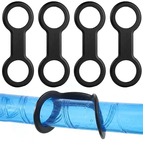 Jeffdad 4 Pcs Diving Snorkel Keeper, Silicone Snorkel Clip for