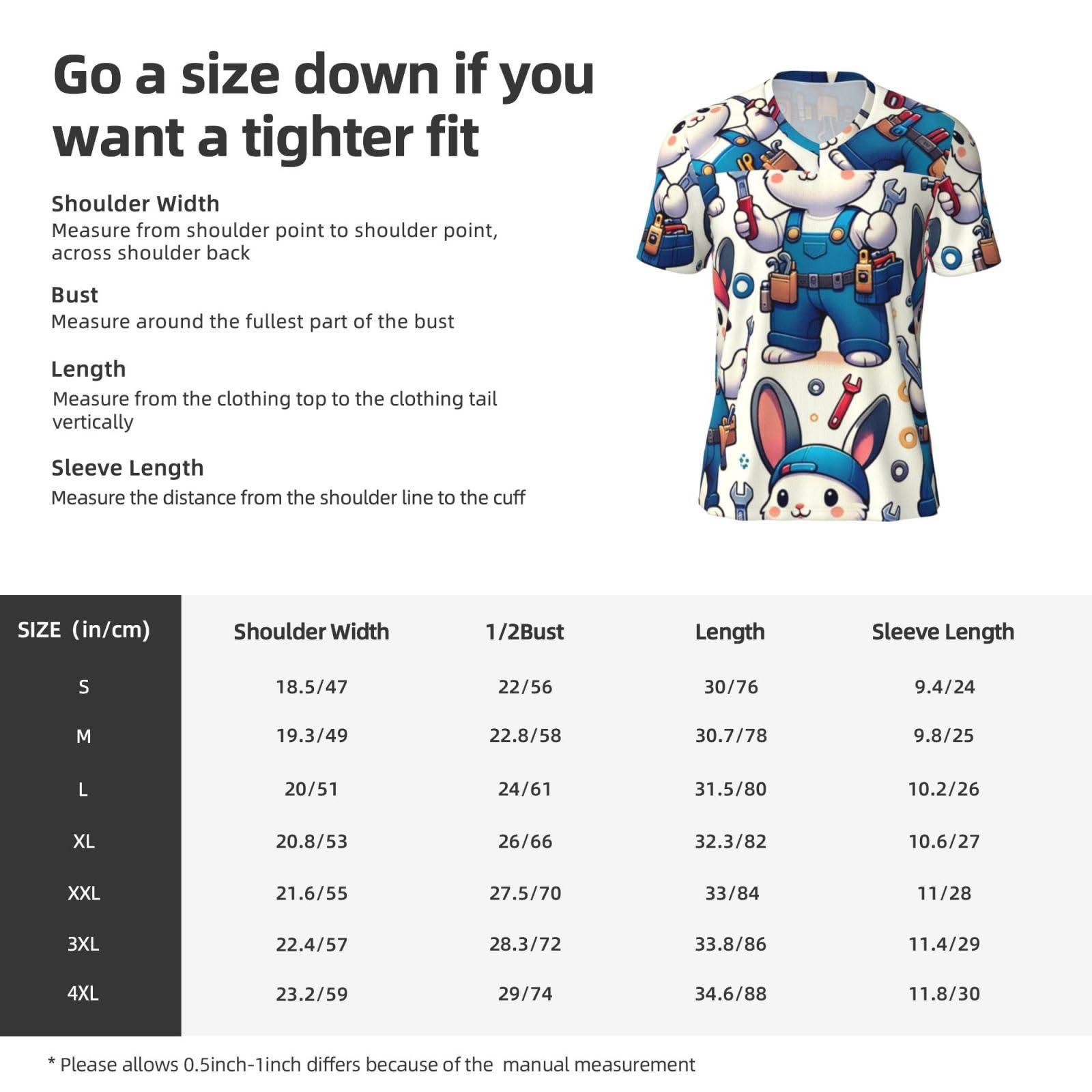 Stylish Athletic Sports Jersey Mechanics-Rabbits-Easter Men's Rugby Jersey Medium Black