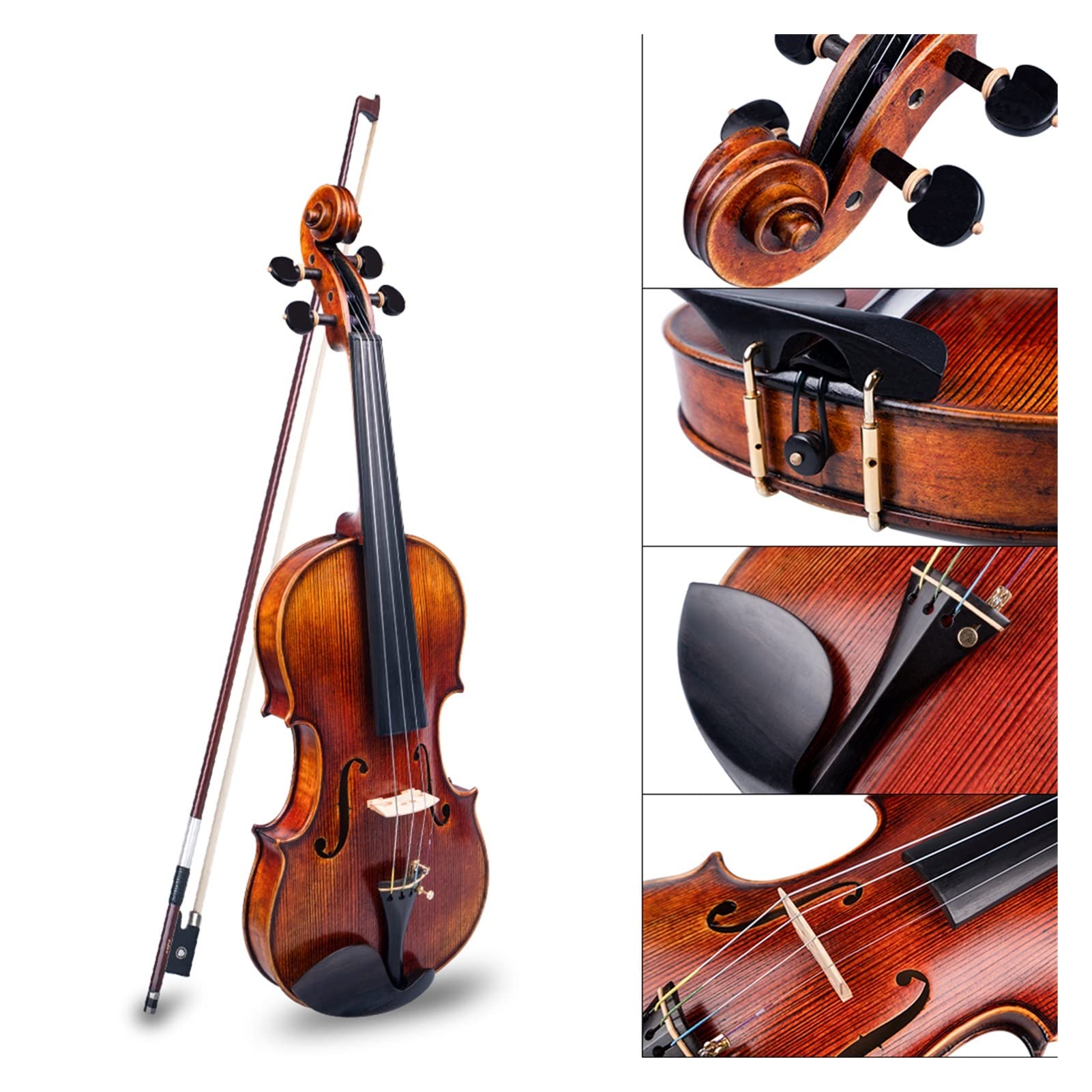 Violino 4/4 Violino Fatto A Mano Master Violino Studenti Adulti Bambini Adulti Violino 4 Strumenti A Corda Violino