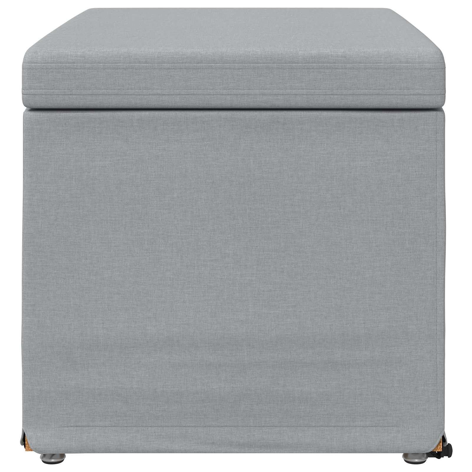 vidaXL Taburete Gris Claro 61 x 41 x 40 cm Tela y Madera Ingeniería