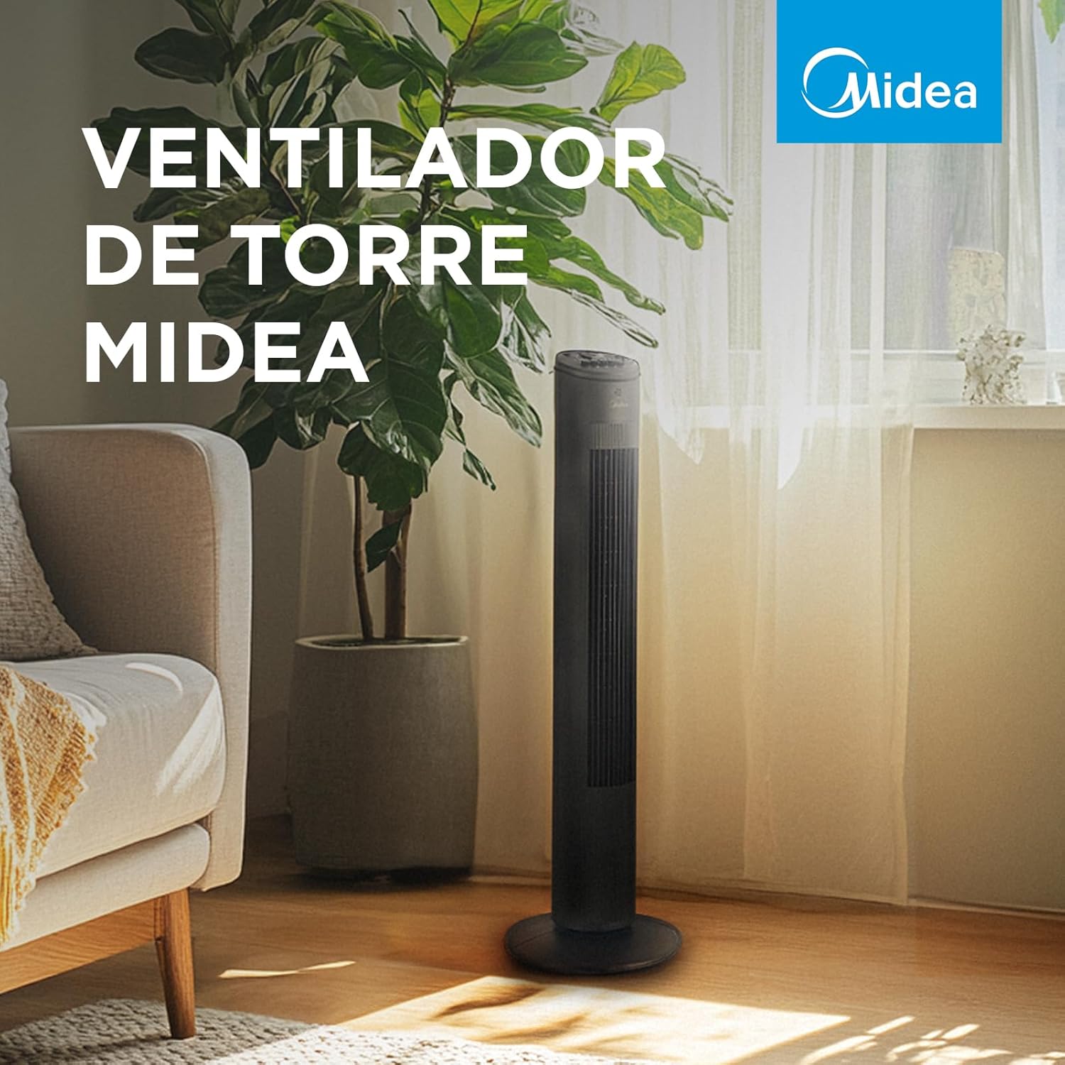 Ventilador De Torre Cor Preto Midea VTMP2 - 220v