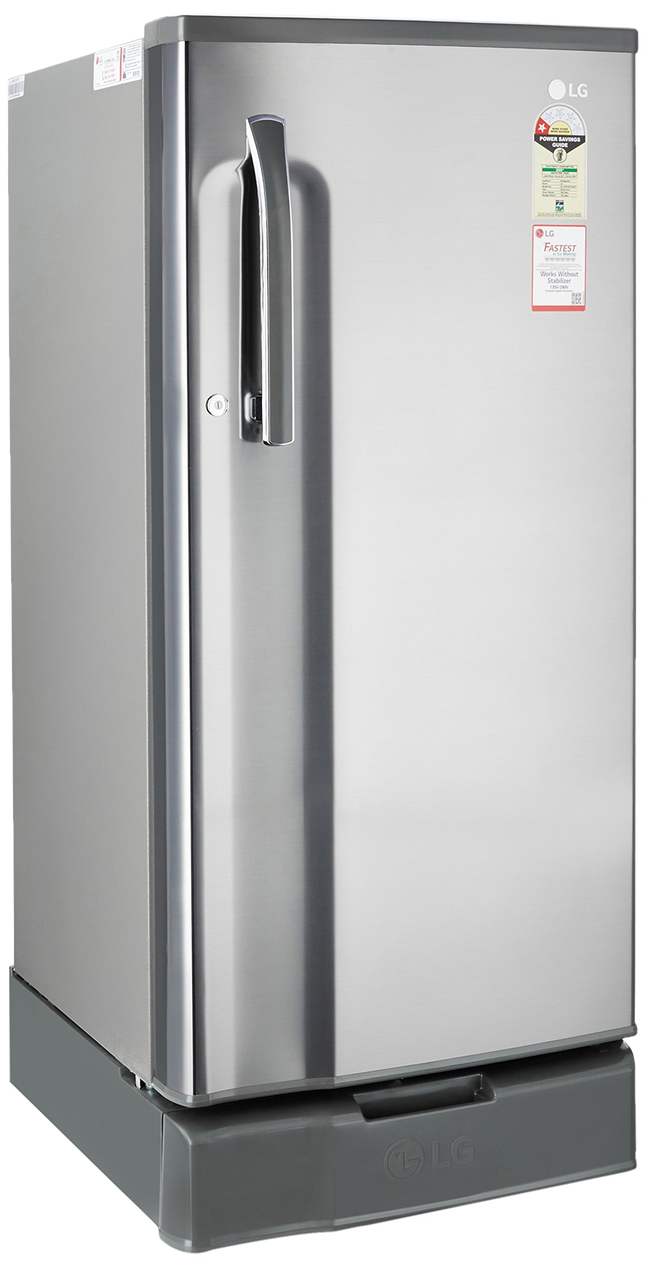 LG 188 L 1 Star Direct Cool Single Door Refrigerator(GL-D191KPZU