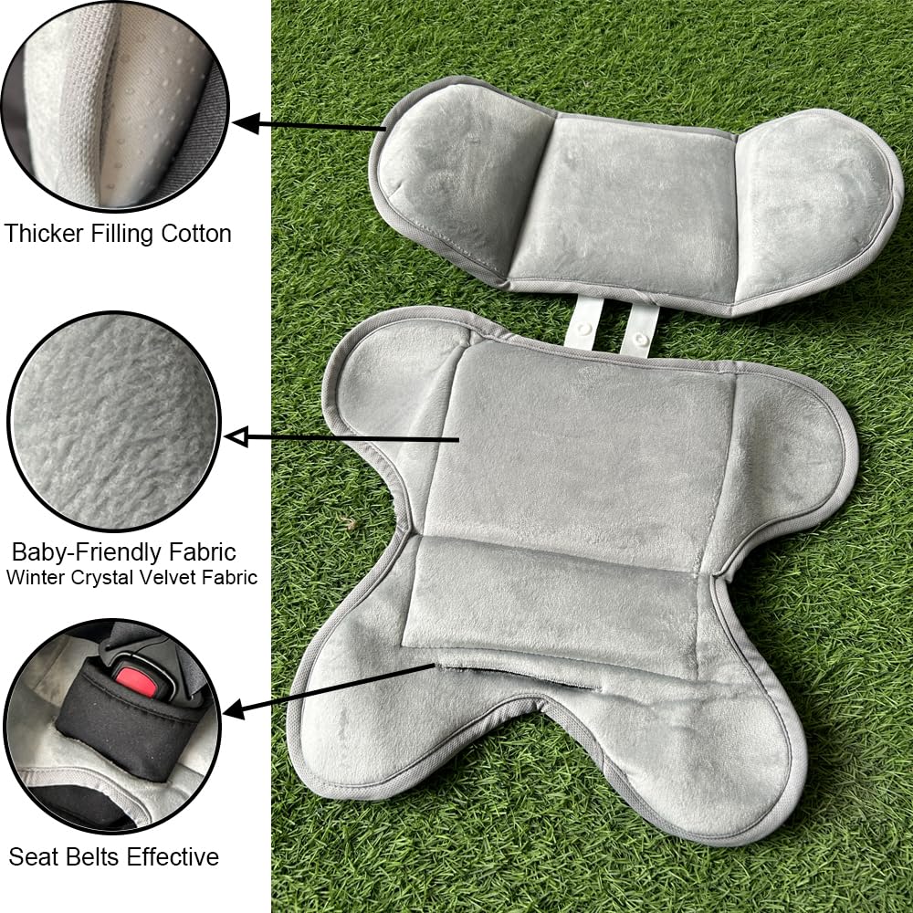 Poggiatesta e cuscini universali compatibili con seggiolini auto Doona, fodere per sedili per passeggini, tessuto invernale delicato sulla pelle