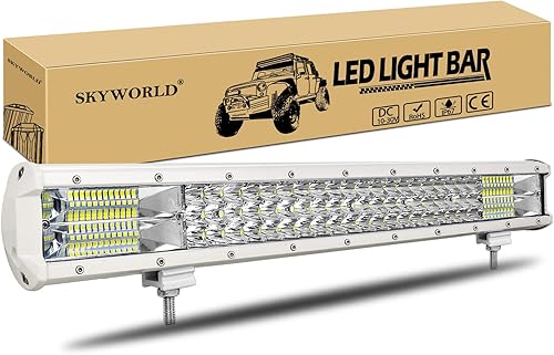 Miniatura 1 de SKYWORLD Barra de luz LED de 20 pulgadas de 288 W, haz combinado de inundación, barra LED de 12 V 24 V, luces de trabajo antiniebla, luces de