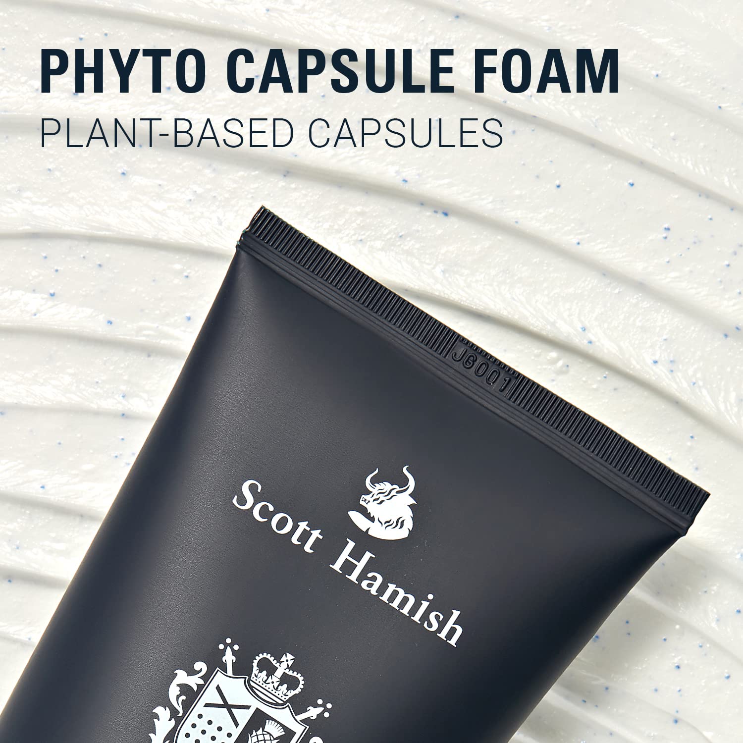 Scott Hamish Blue Freedom Capsule Cleansing Foam - Exfoliating Face Scrub & Gentle Face Cleanser for Men - Moisturizing Wash with Cica for Pore Tightening, Restoring Vitality, 5.07 fl.oz. - Image 4