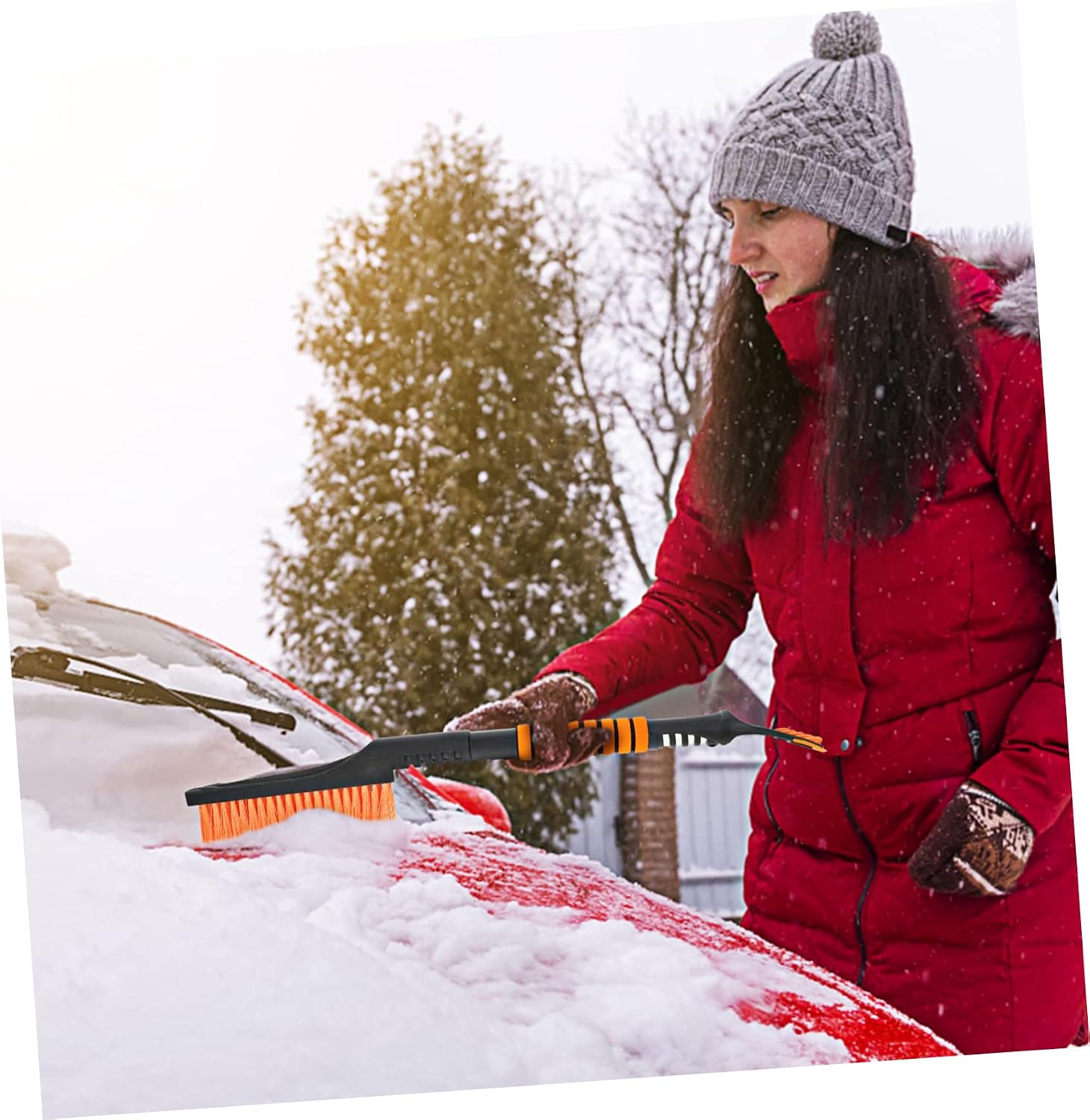Snow Tools for Car Ice Snow Scraper Brush Kit Detachable Car Shovel for Winter