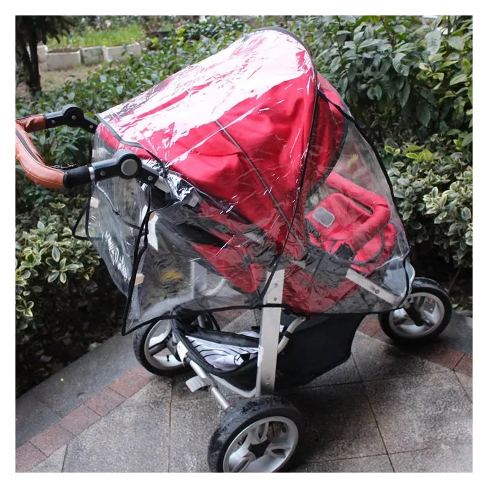 Copertura antipioggia in PVC for passeggino | scenario di utilizzo: protezione universale da pioggia, vento e neve