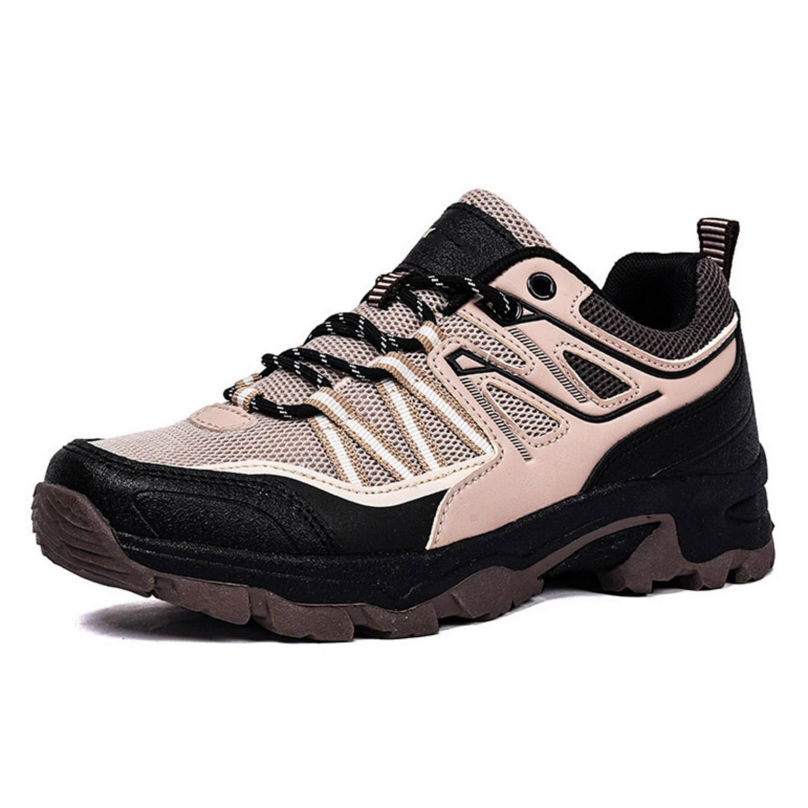 Damskie oddychające buty trekkingowe i do pieszych wędrówek | Lekkie antypoślizgowe półbuty sznurowane, Komfort przez cały dzień, na szlaki kemping wędrówki z plecakiem i podróże
