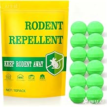 Rat & Mouse Repellent, Natural Peppermint Oil Rodent Repellent for Indoor & Outdoor Use, Pest Control Balls Effective Against Mice, Rats, Mosquitoes, Spiders