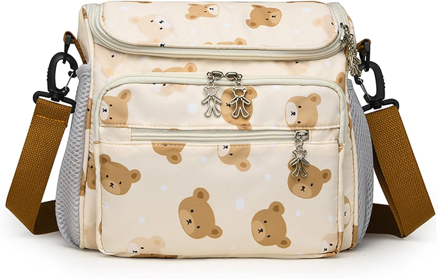 Large Capacity Diaper Bag with Multiple Compartments