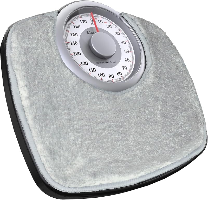 Adamson A25 Analógos Személymérleg - 180 kg Teherbírás, Csúszásgátló Gumis Felület, Extra Nagy Számok, Elem Nélküli Működés, Hálószobába, Fü