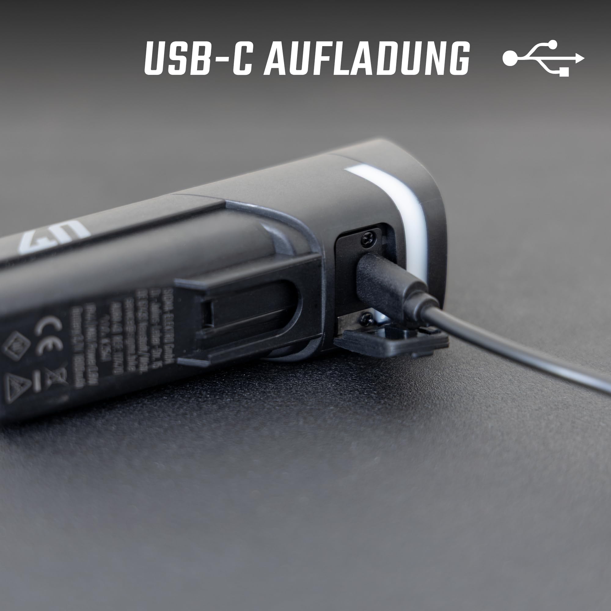 SIGMA Aura 40 | LED Fahrradlicht mit 40 LUX & USB-C | StVZO zugelassenes Vorderlicht mit 2 Leuchtmodi | Lange Akkulaufzeit