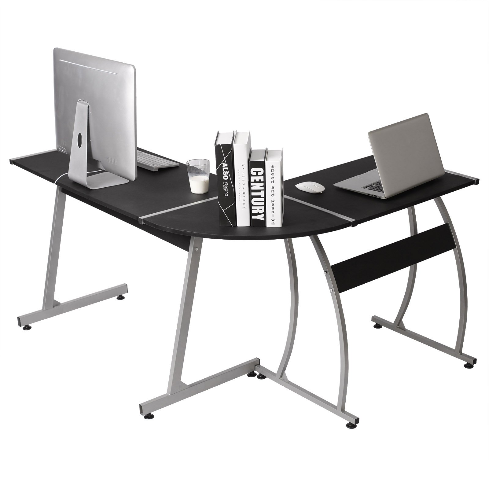 LShaped Computer Desk Corner Desks Modern PC Laptop Workstation Table