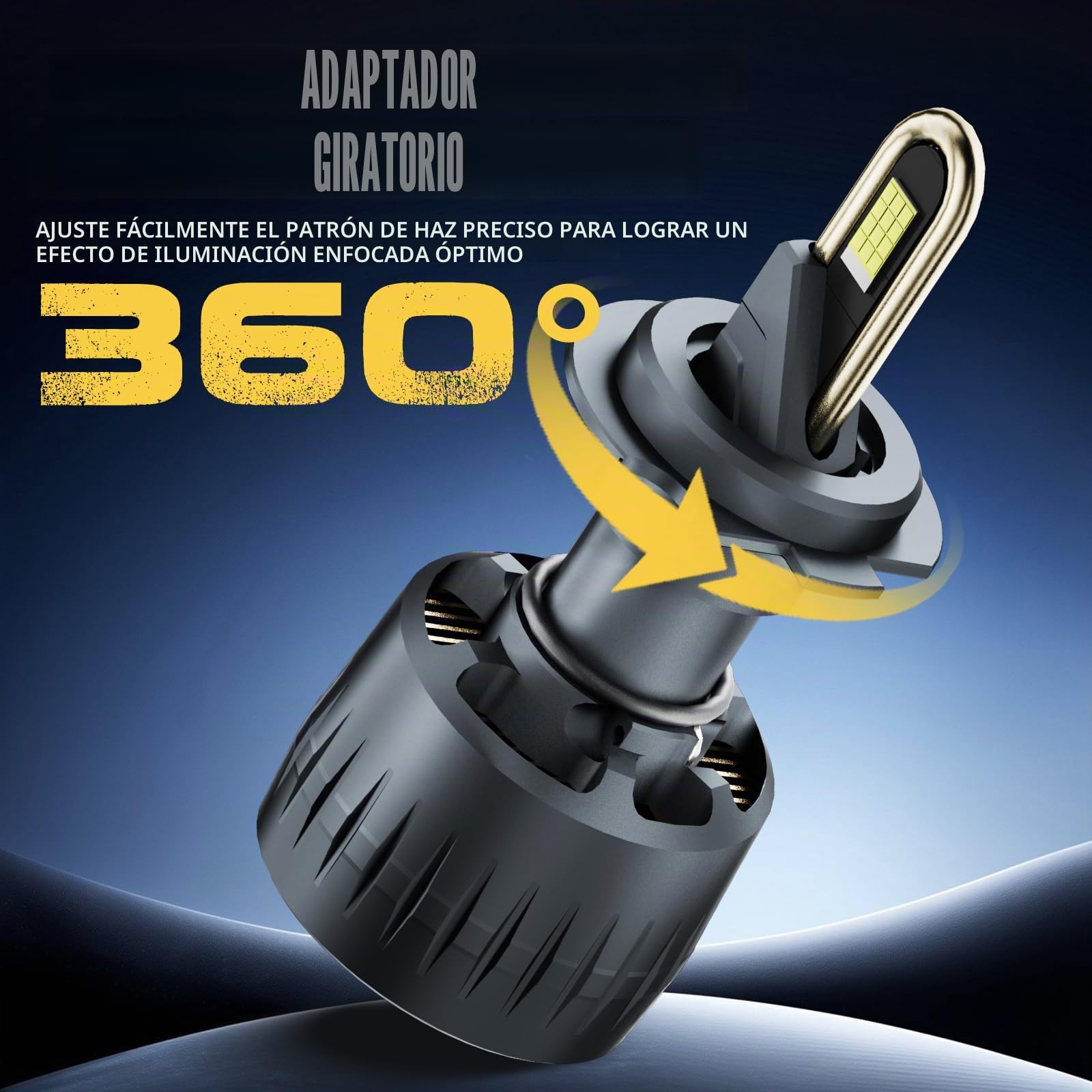 KOYOSO Bombilla LED H7 de 180 W, 40000 LM, súper Luminosa, 6500 K, Blanco frío, Canbus Ready sin Error, Plug & Play Kit de actualización para halógeno Coche, luz de Cruce y de Carretera para vehículo