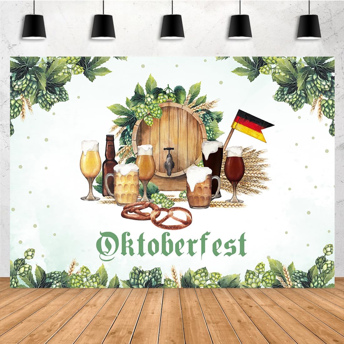 Amazon.com : Aperturee 7x5ft Oktoberfest Backdrop German Bavarian Beer ...