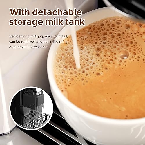 Miniatura 6 de VACCU Dafino, full-automatic espresso machine, intelligent control system, cappuccino and latte, up to 4 beverage functions, stainless steel