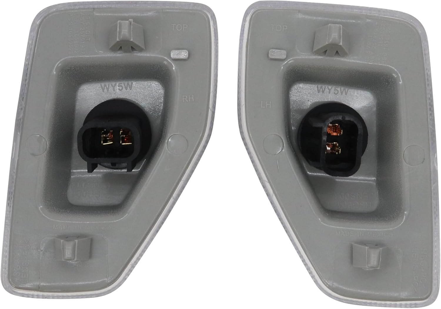 Royal Sun Front Side Marker Lamp,Fender Turn signal lights Compatible with Hummer H3 H3T OEM Number : 25791936, 25791937 Replaces 15816672,15816673 Pack of 2Pcs