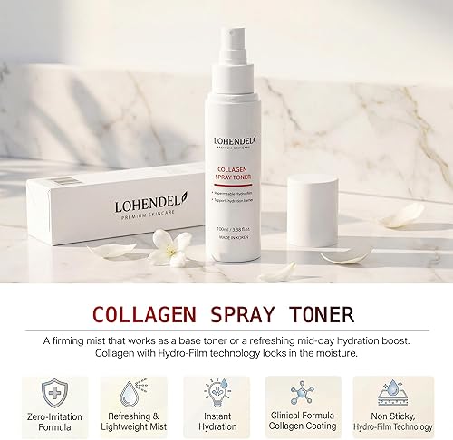 Miniatura 2 de LOHENDEL Tónico en aerosol de colágeno de 3.4 fl oz  3.38 fl.oz  Cuidado de la piel coreano  Neblina hidratante profunda y reafirmante  Dexpantenol,