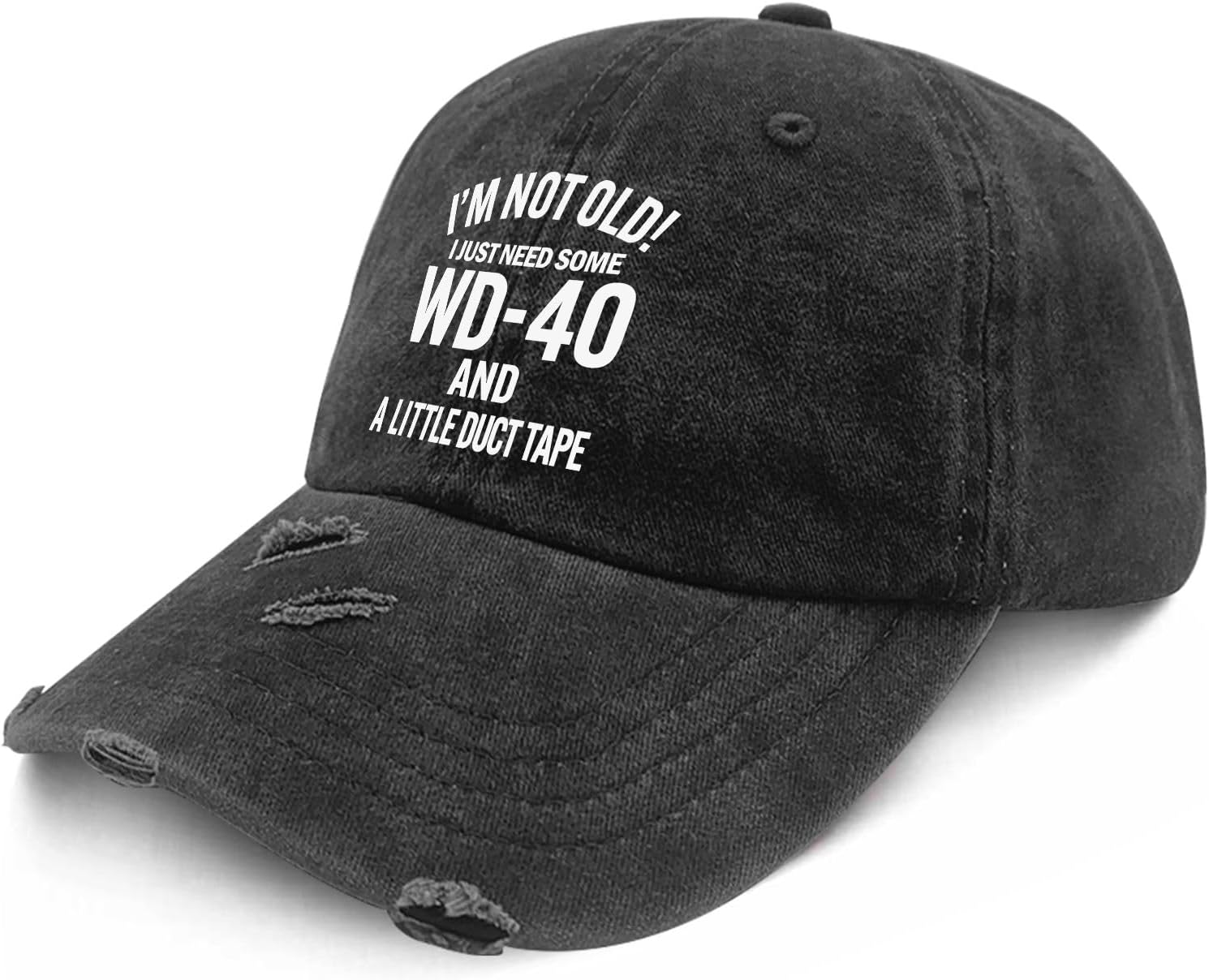I'm NOT Old! JUST Need Some WU-40 and A Little Duct Tape Hat Women Dad Hat Funny Birthday Gifts for Men
