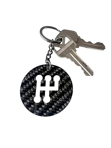 Carbon Fiber Gear Shift Keychain, Manual transmission Keychain, Unique Christmas Gift Keychain, race car birthday gift, Carbon Fiber Keychain for