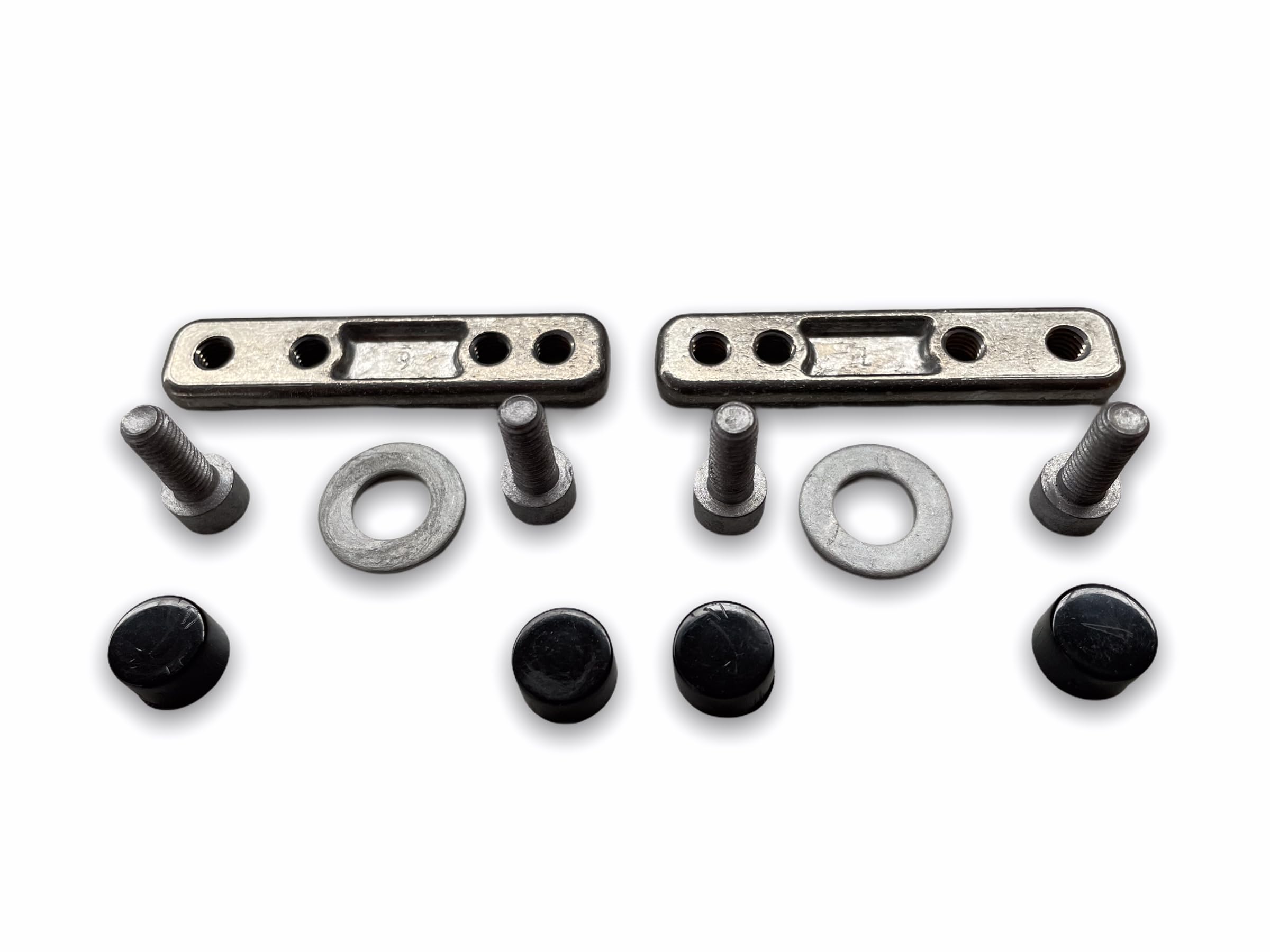 Teletoldo – Kit de Brazos para Toldo de Balcón de 50 ctms. con Sujeción a Barandilla ● Muelle Retráctil ● Pletinas + Tornillos + Embellecedores Incluidos ● Color Negro