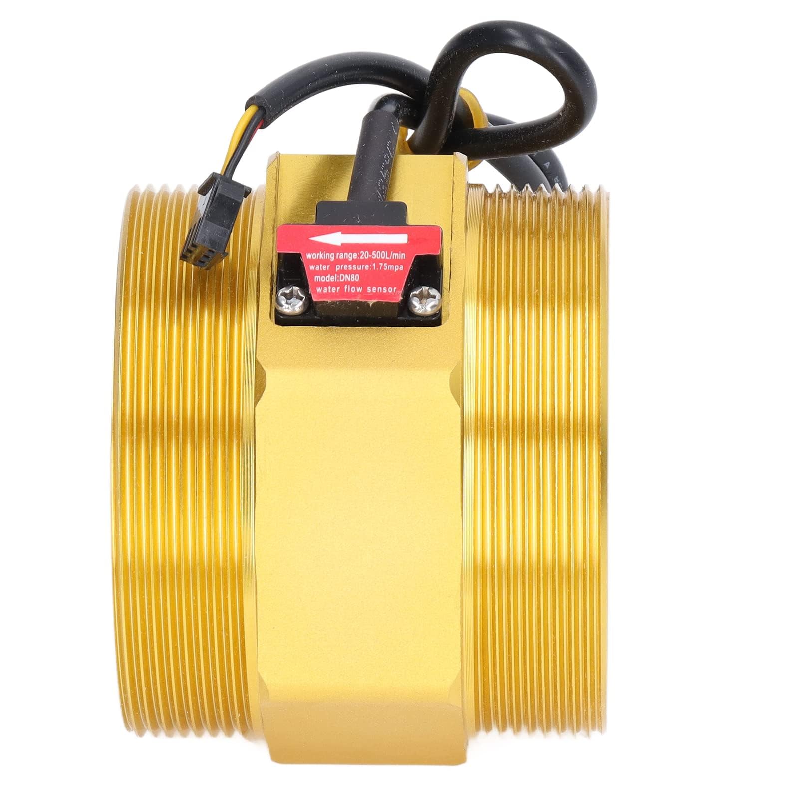 Sensor de Flujo de Agua, Interruptor de Flujo de Agua de Turbina de 3 Pulgadas, Interruptor de Inducción de Caudalímetro, Medidor de Flujo de Líquido de Salida NPN para Máquinas