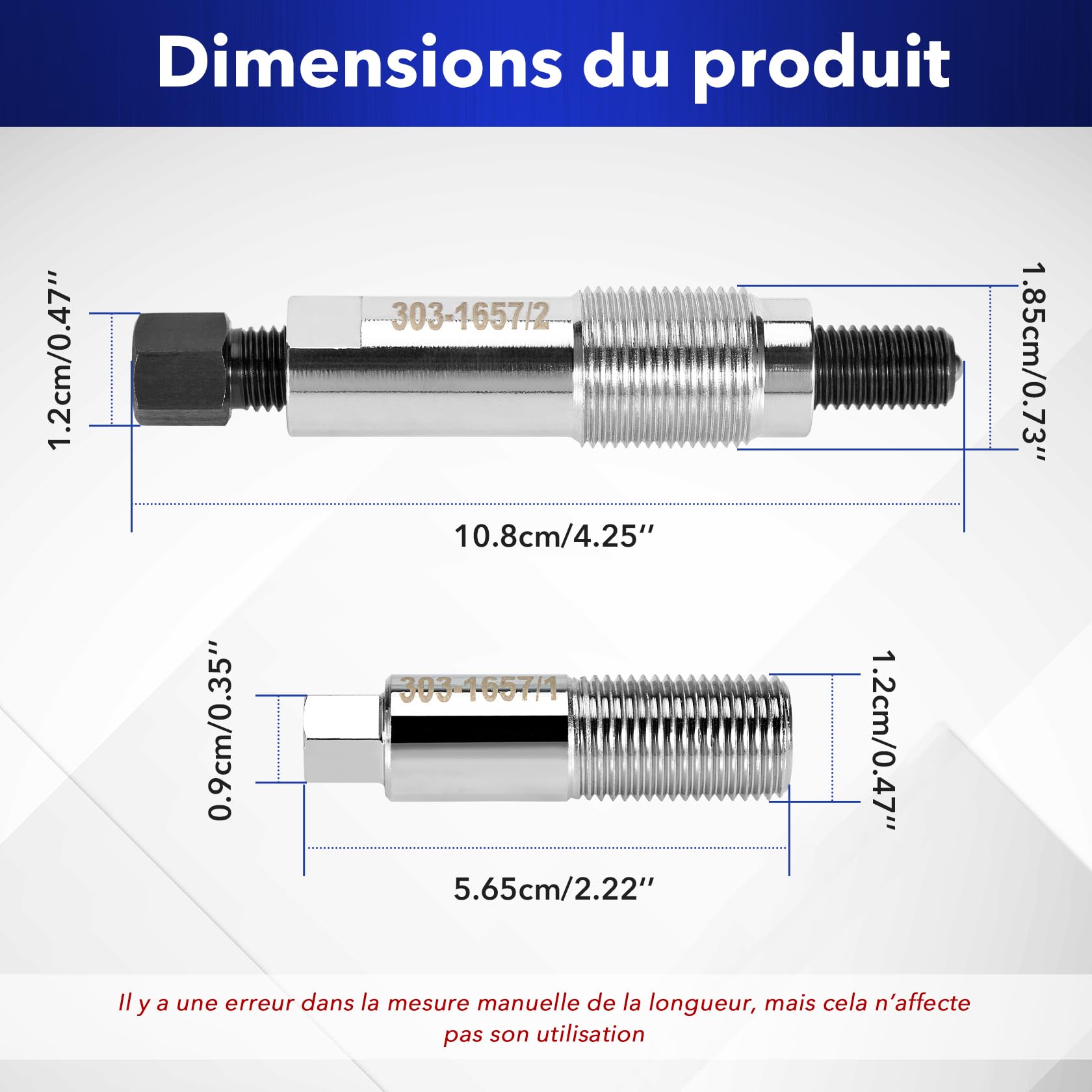 CarBole Outil de Retrait de Poulie de Vilebrequin pour Moteur Ford 2.0L EcoBlue,Compatible avec Ranger,Transit Custom et Kuga,Remplace OEM 303-1657,Acier au Carbone Haute Résistance