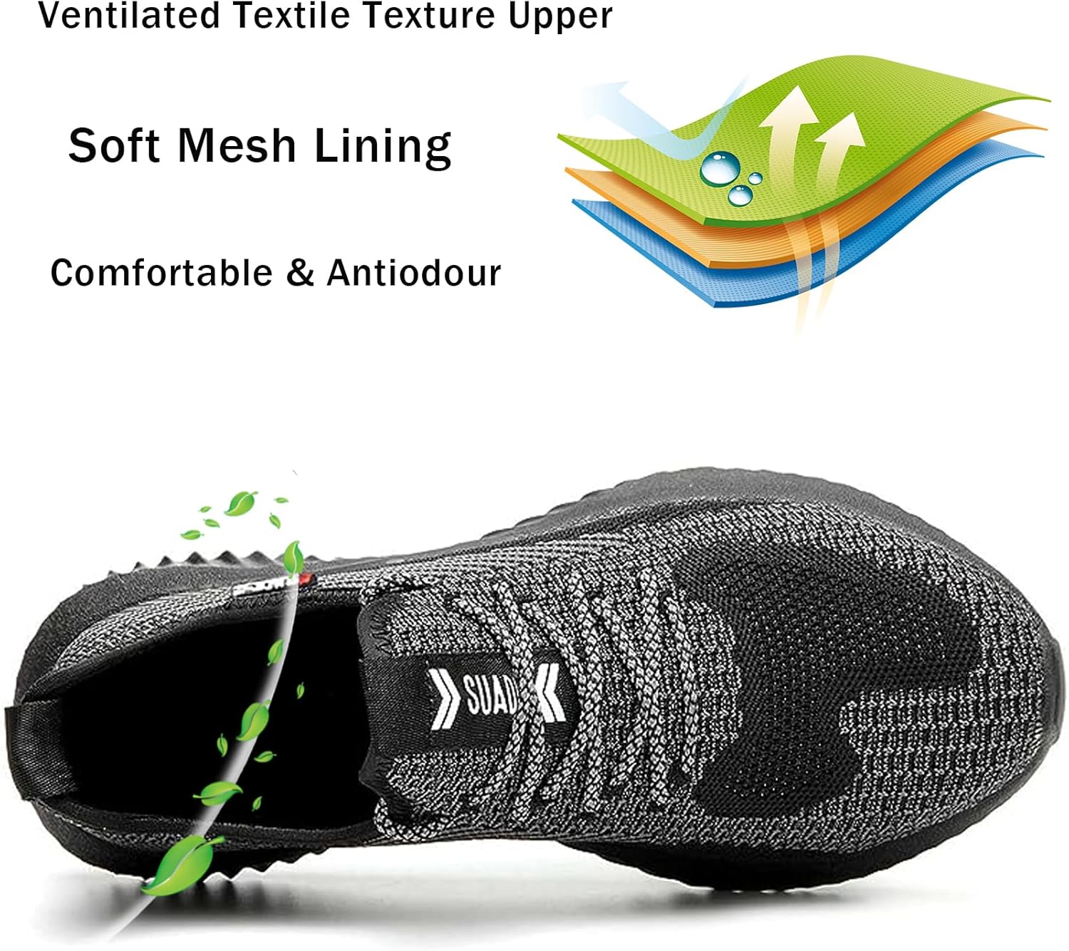 Drecage Steel Toe Safety Shoes for Women Men Work Shoes Industrial & Construction Sneakers Puncture Proof Lightweight Working Shoes - Image 3