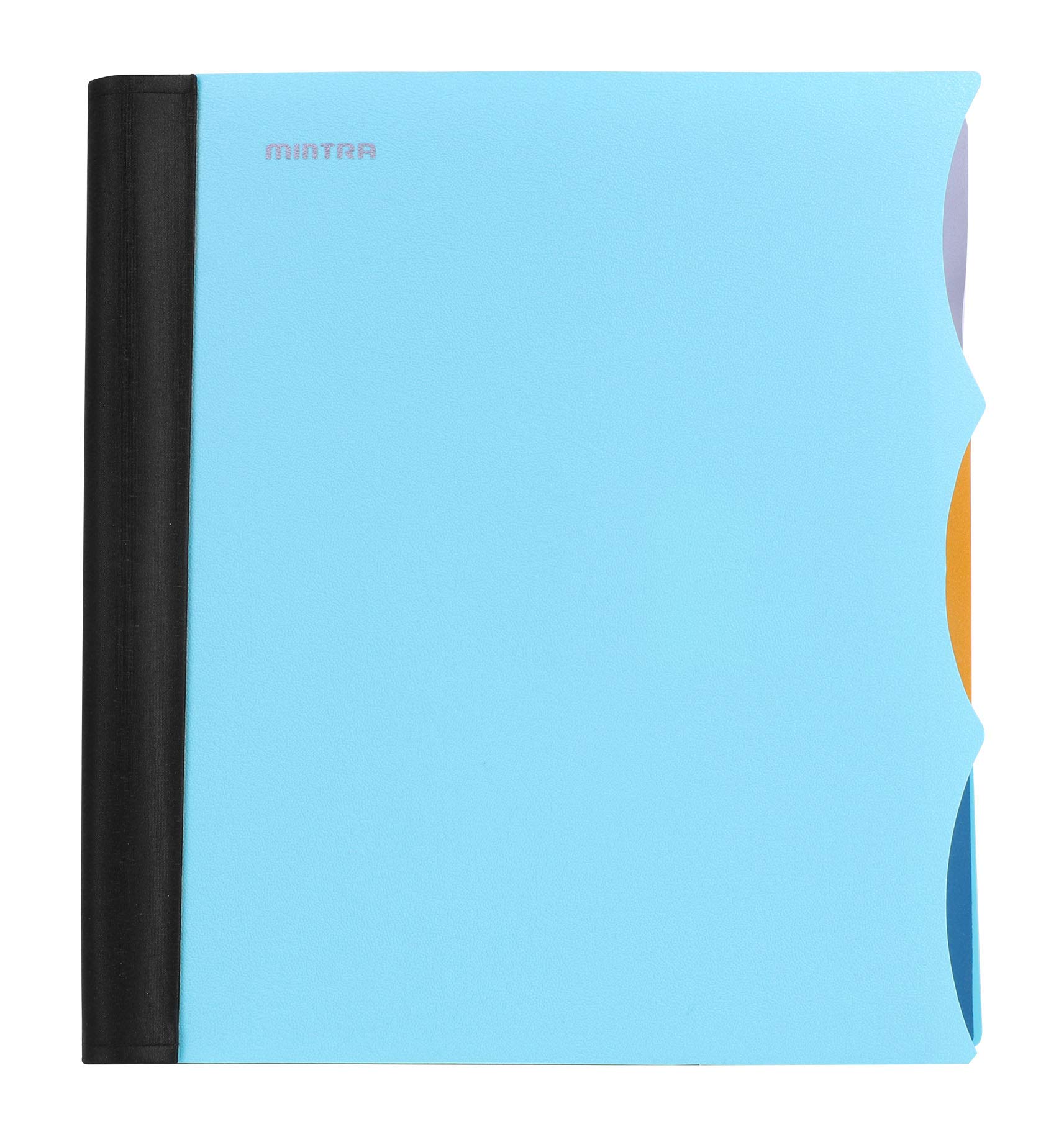 Mintra Office Durable PREMIUM Spiral Notebook, ((Teal, 3 Subject, 8.5in x 11in)), Fabric Covered Coils, No Snags, Removable Adjustable Pocket Dividers