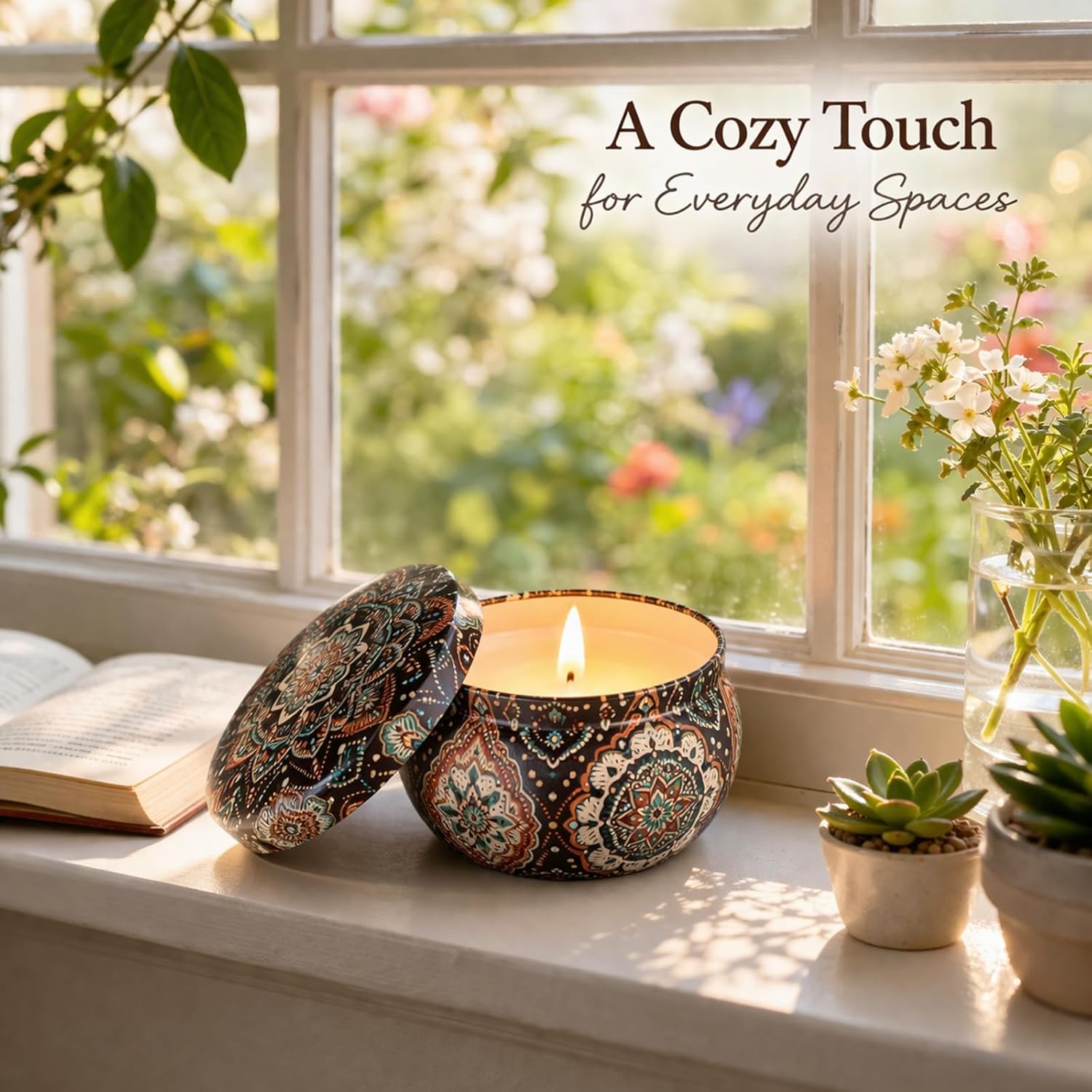 Scented Candles Gift Set, 12 Pack Soy Wax Candles for Home, 12 Scents, Aromatherapy Travel Tins with Gift Box for Women, Birthday, Housewarming, Relaxation