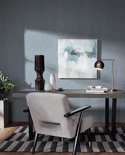 Miniatura 5 de Timeet Papel tapiz autoadhesivo y extraíble para despegar y pegar, papel de contacto texturizado de 15.74 x 393.7 pulgadas, papel tapiz de lino