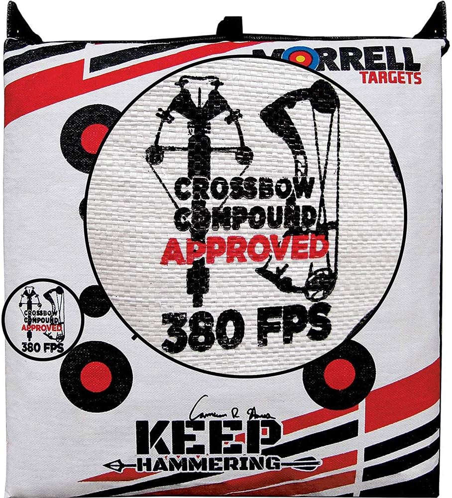 Morrell Outdoor Keep Hammering Commercial Grade Crossbow 54 Pound Adult Field Point Archery Bag Target with 76 Layers of Stopping Power, Multicolor