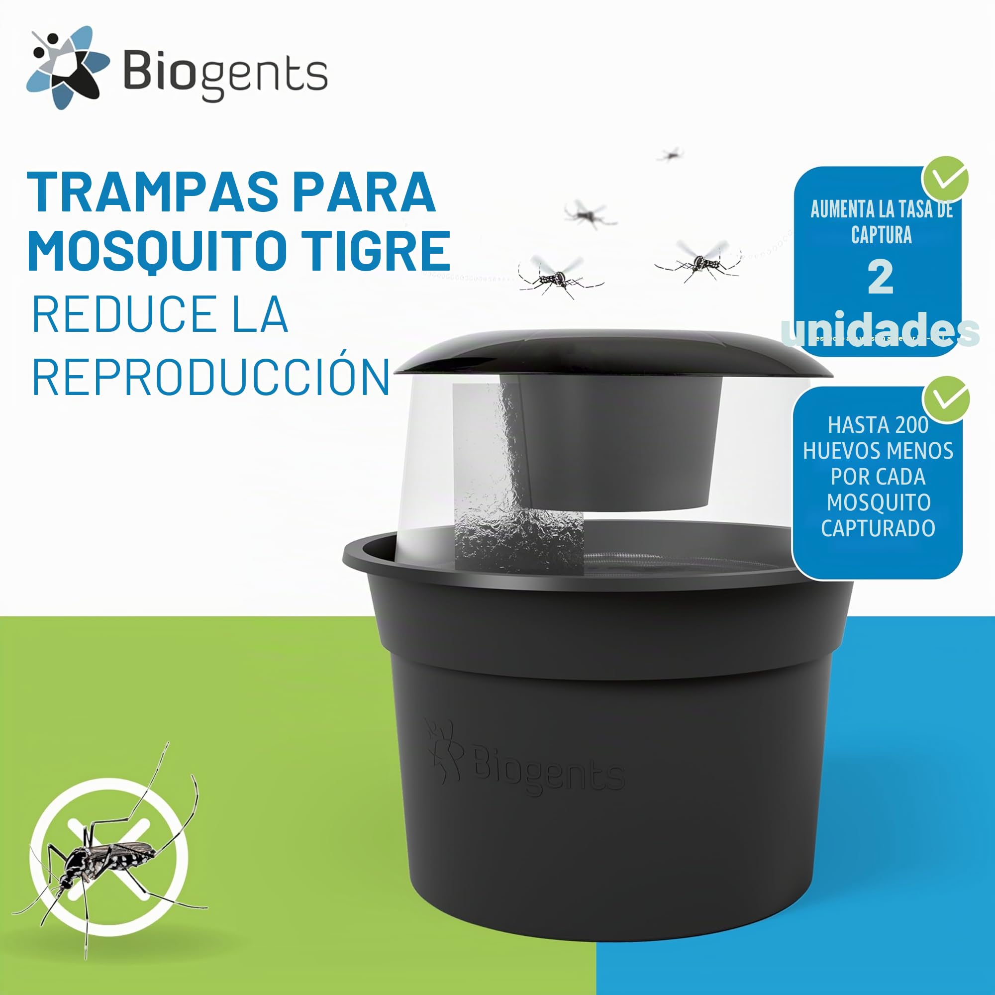 BG GAT Trampa para la Captura del Mosquito Hembra
