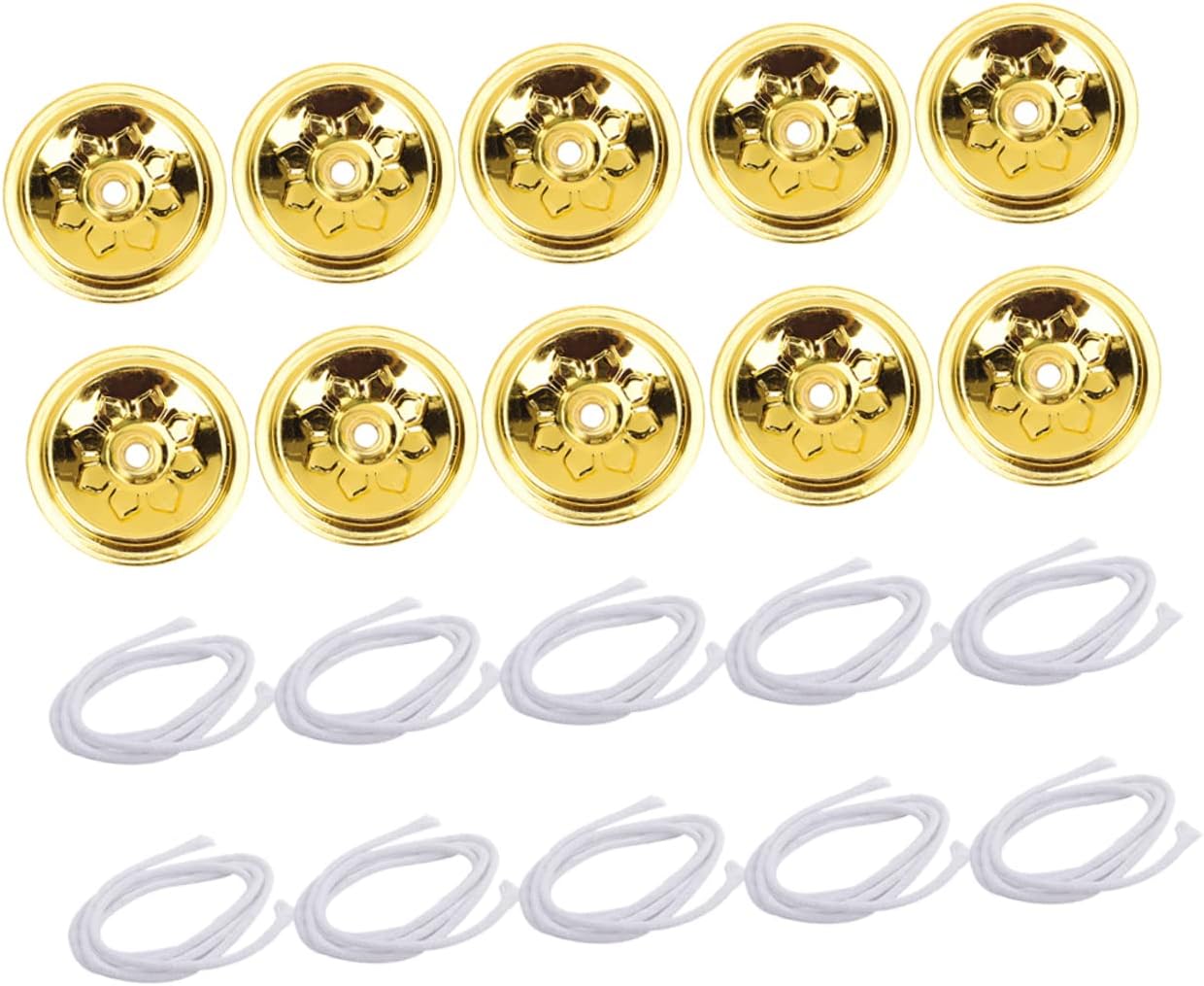 ABOOFAN 1set Floating Oil Wick Holder Set Replacement for Oil Lamps Reusable Safe Alcohol Burner Wick