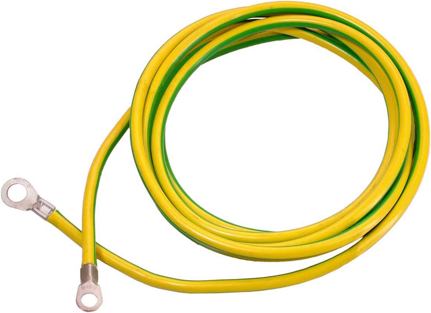 Earth Cable with Ring Eyelet - 3m Core Ground Conductor - A8/16mm² & A10/16mm² - for Cruisers and Construction Sites - Made in Germany