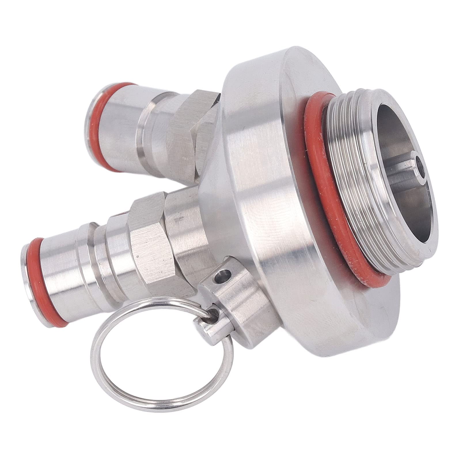 GLOGLOW Mini Distributeur de Fût à Double Verrouillage à Bille, Robinet à Lance avec Déconnexion Rapide MFL et Tuyau de Bière de 20 Pouces pour Mini Fût de 2 L, 3,6 L, 4, 5, 10,