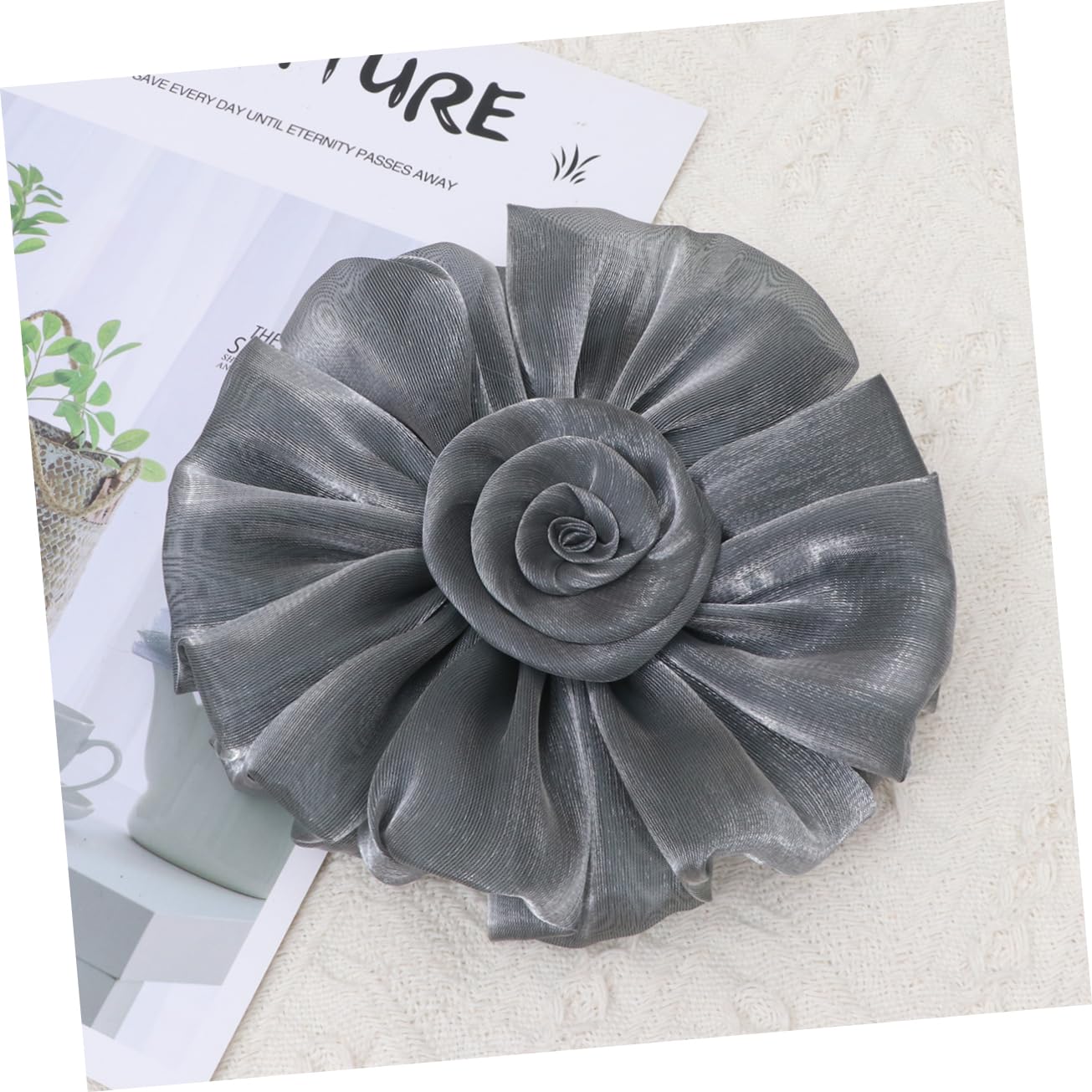 Boucle de Rideau Créative 2 Pièces en Tissu, Forme Fleur