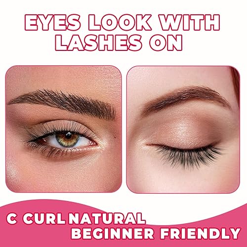 Miniatura 8 de Pestañas naturales de ojo de gato, pestañas finas de 0.551 pulgadas, pestañas postizas ligeras de volumen 3D, pestañas de tira natural de 0.004 in,