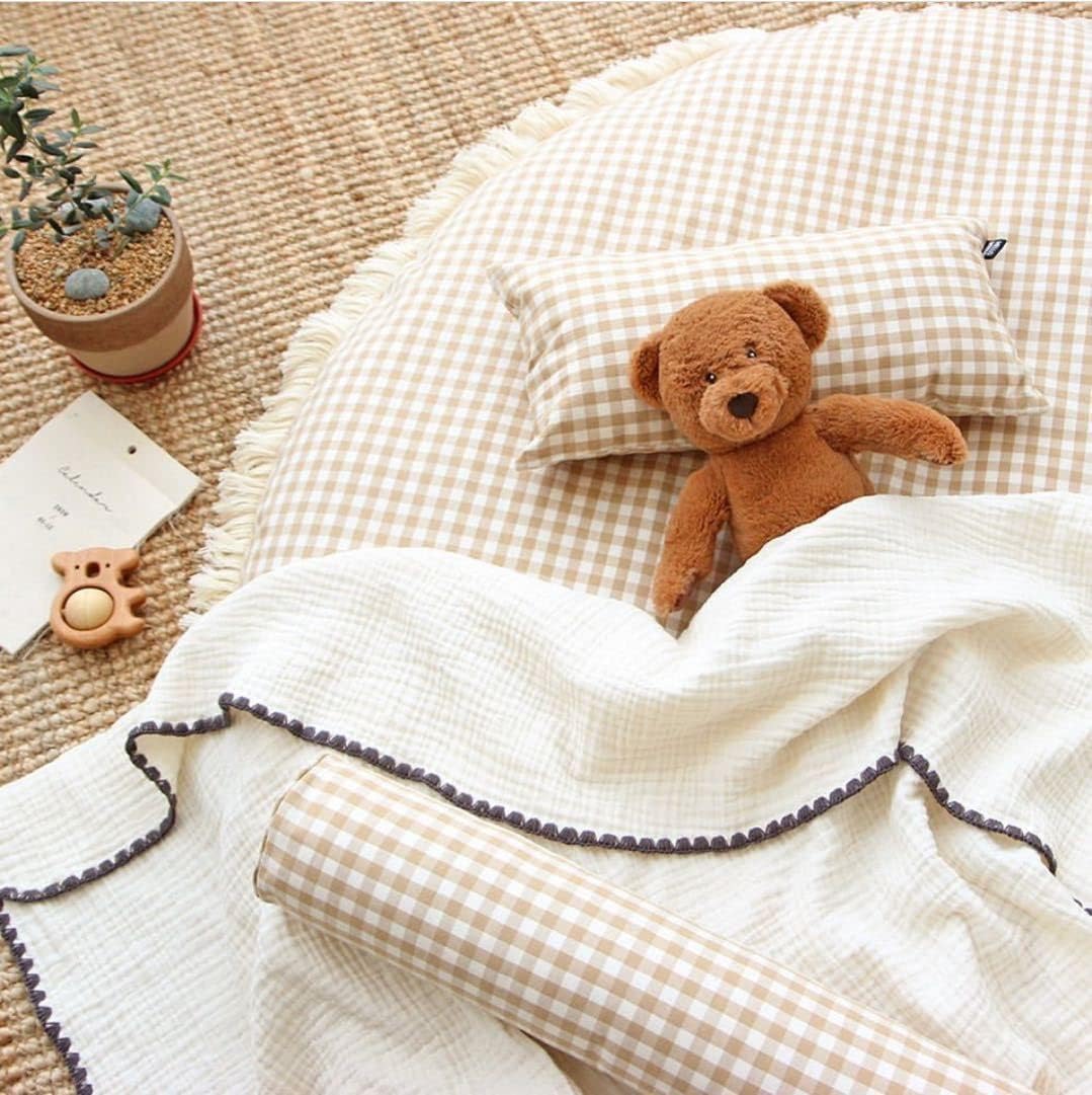 Baby Play Mat for Infant Toddler - Round Crawling Rug, Detachable Washable Area Floor Mat, Playmats Carpet for Activity, Kids Room Decorative, Brown