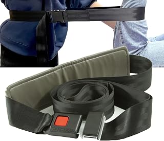 NICHOY Black Joint Mobilization Belt, Adjustable Support Belt for Physical Therapy, Rehabilitation,Gait Belts Traction Chiropractic Flexion Mobilisation(Color:A)