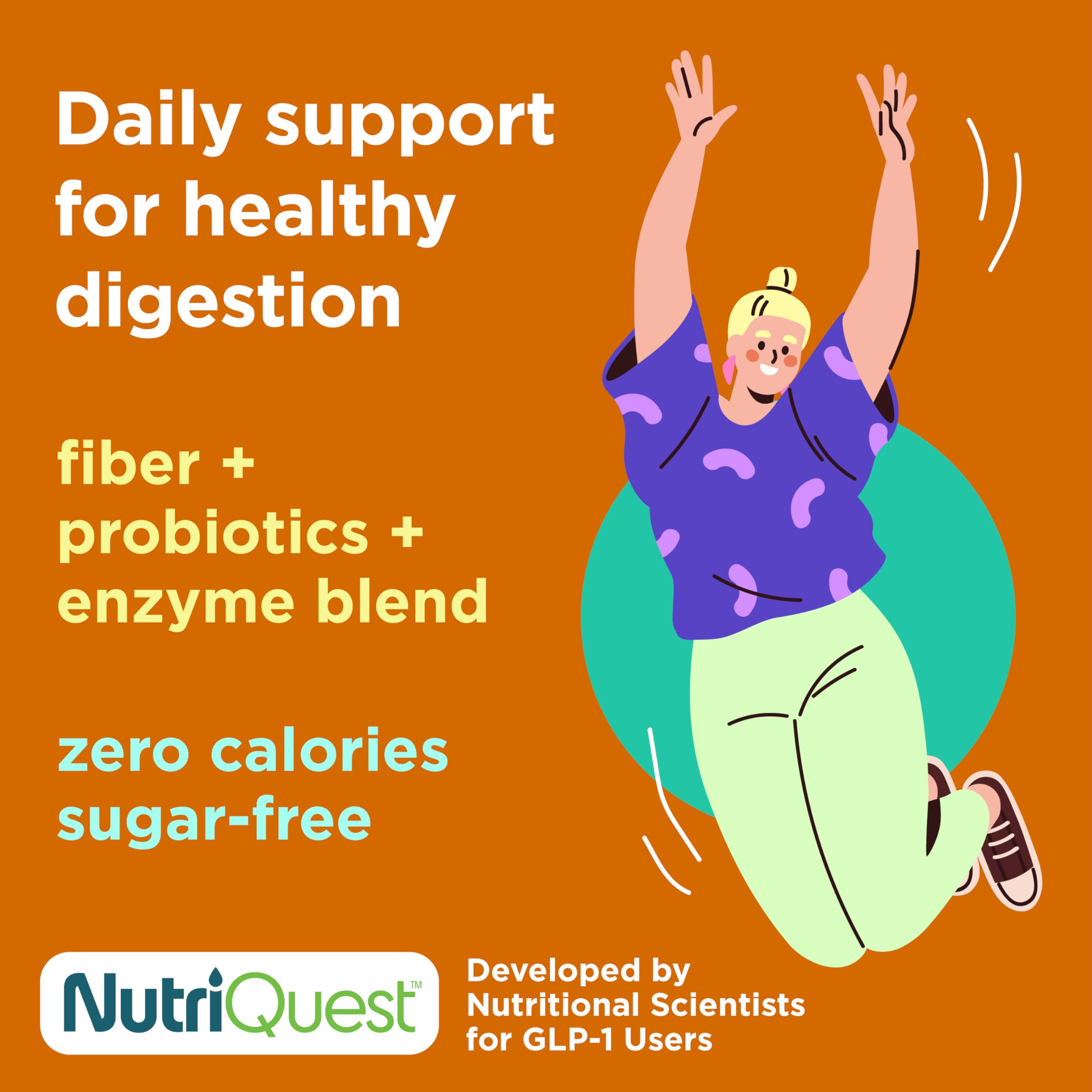 Daily GLP-1 Digestion Supplement, Orange Creme, 2-Week Supply — Amazon image 3