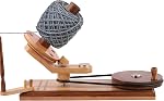 Enrouleur de boules de fils de bois - Vents 8-12 oz Balles de fil pour le crochet & Tricot Artisanat, Durable et Smooth Fil Winding Set Meilleur cadeau pour les amateurs de Crochet (Antique Winder en bois de plage)